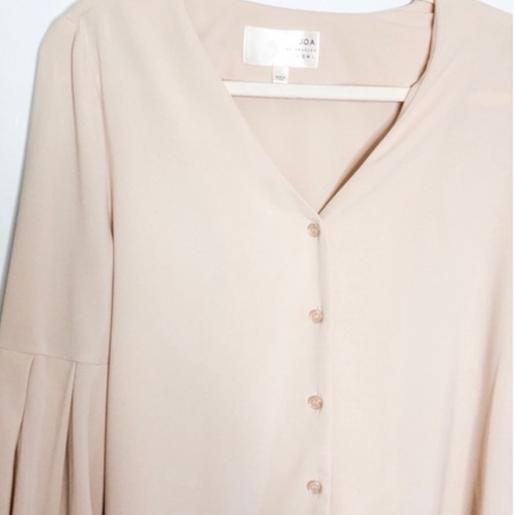 NWT J.O.A. Los Angeles Womens Long Sleeved Top in Nude Size Small - Brand New! - Picture 8 of 14